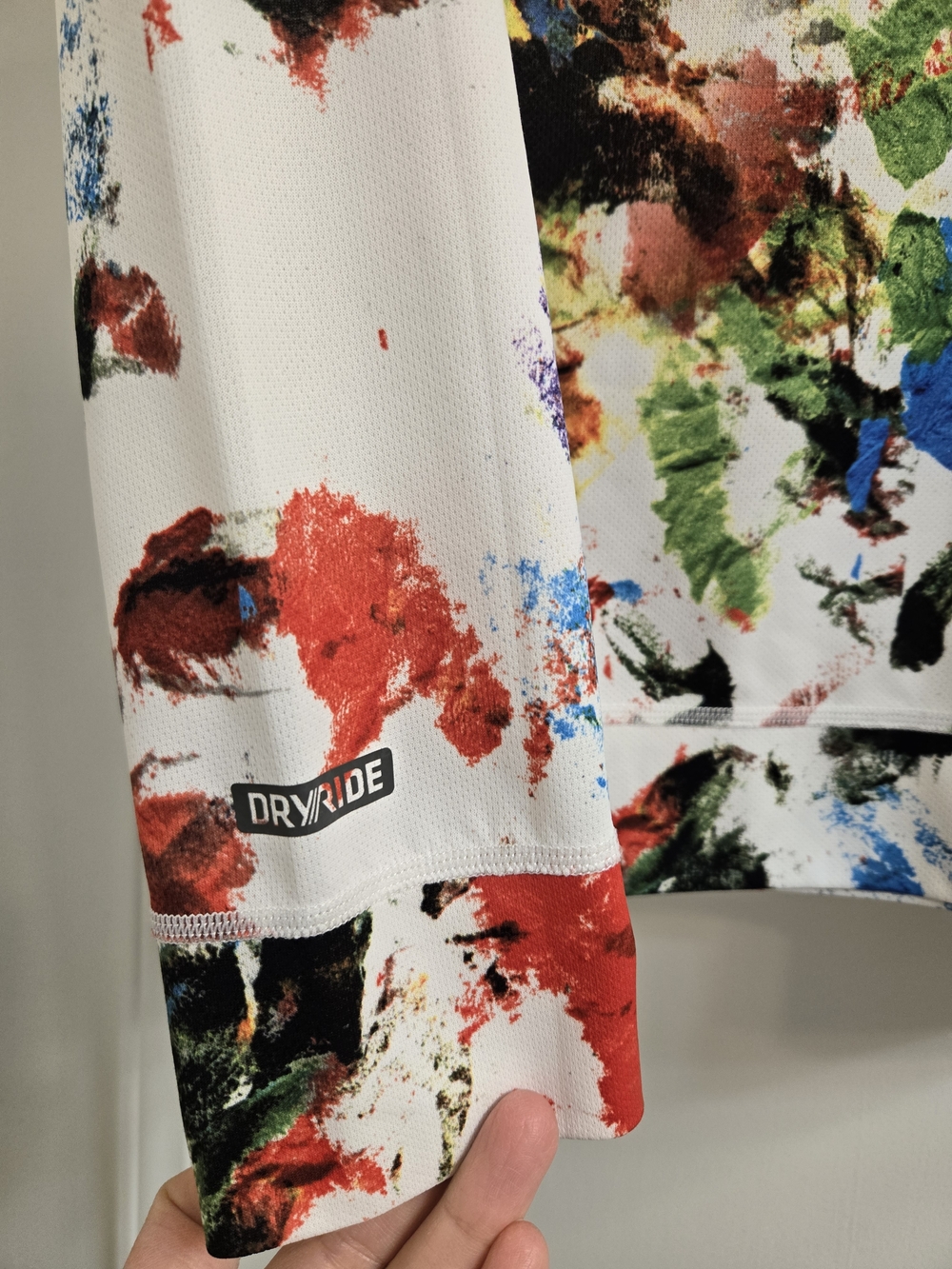 Burton Dryride Base Layer, Women’s L Paint-Splash Long Sleeve Top, Multicolor - Picture 6 of 14
